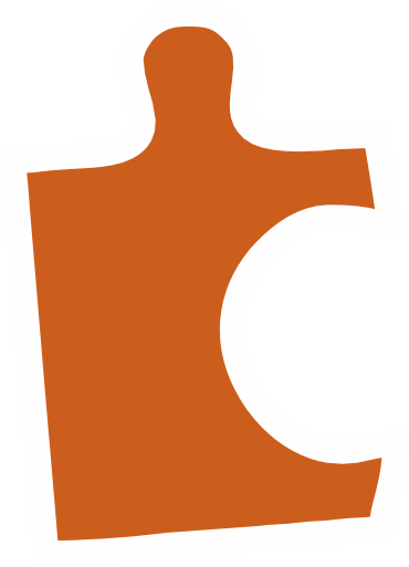 Puzzleteil Orange